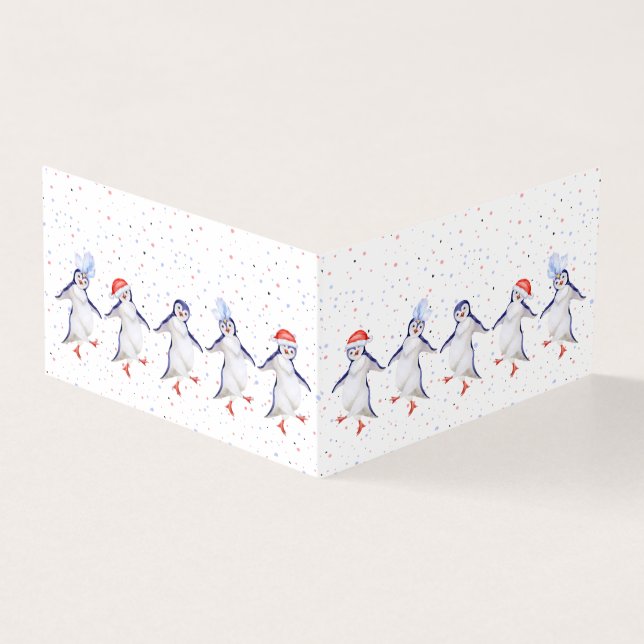 Cute Dancing Penguins Christmas (Outside)