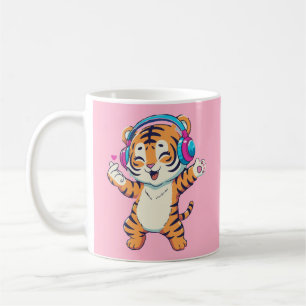 Cute Dancing Tiger Coffee Mug