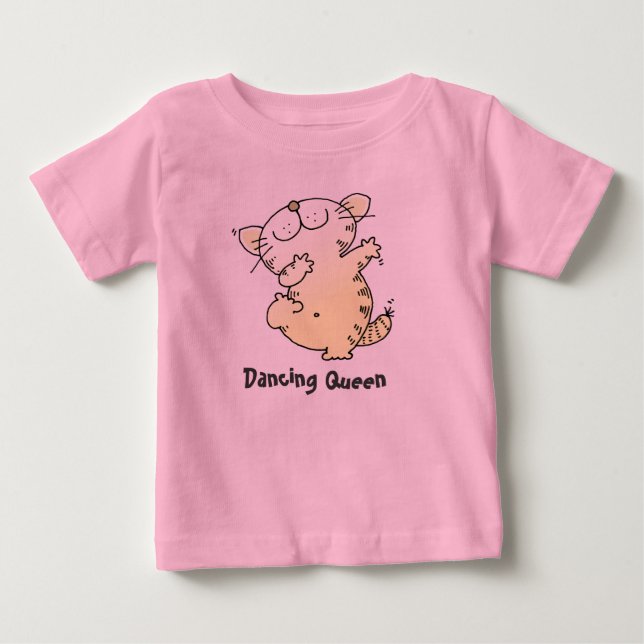 Cute Dancing TShirt | Cute Kitten Love Dancing Tee (Front)