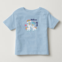 Cute Dancing Unicorns Magical Rainbow Birthday