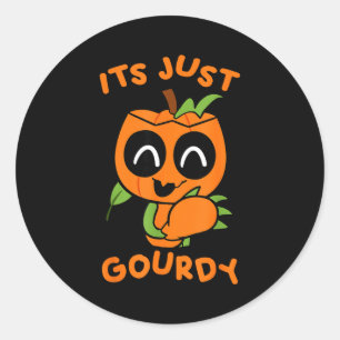 Cute Dandy's Gamer World Soky Gourdy Kids Funny Xm Classic Round Sticker