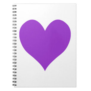Cute Dark Orchid Heart Notebook