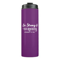 Cute Dark Purple Strong and Courageous Simple