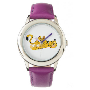 Cute Dashing Cartoon Cheetah Watch