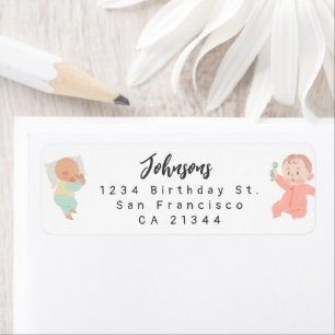 Cute Daycare Friends First Birthday Party Address
