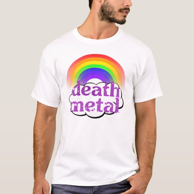 Cute Death Metal Rainbow Shirt (Front)