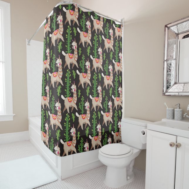 Cute Decorated Llamas Pattern (In Situ)