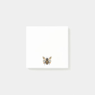 Cute Decorative bee Floral Post-it Notes