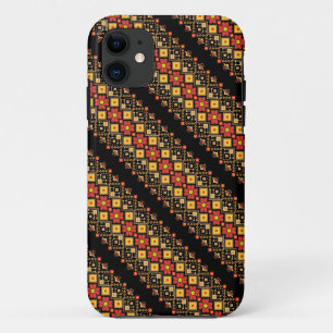 Cute decorative ukrainian floral patterns design iPhone 11 case