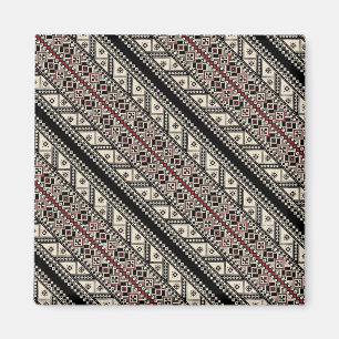 Cute decorative ukrainian patterns design magnet