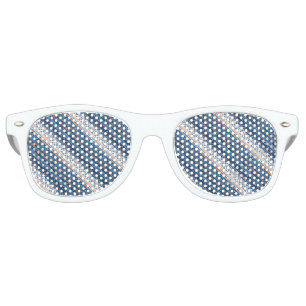 Cute decorative ukrainian patterns design retro sunglasses