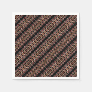 Cute decorative ukrainian stripes patterns napkin
