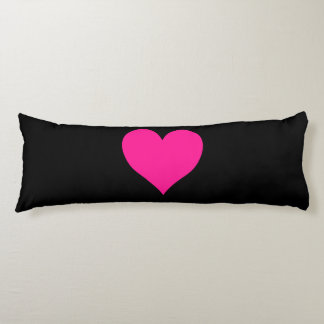 Cute Deep Pink Heart Body Pillow