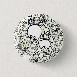 Cute deer 1 inch round button