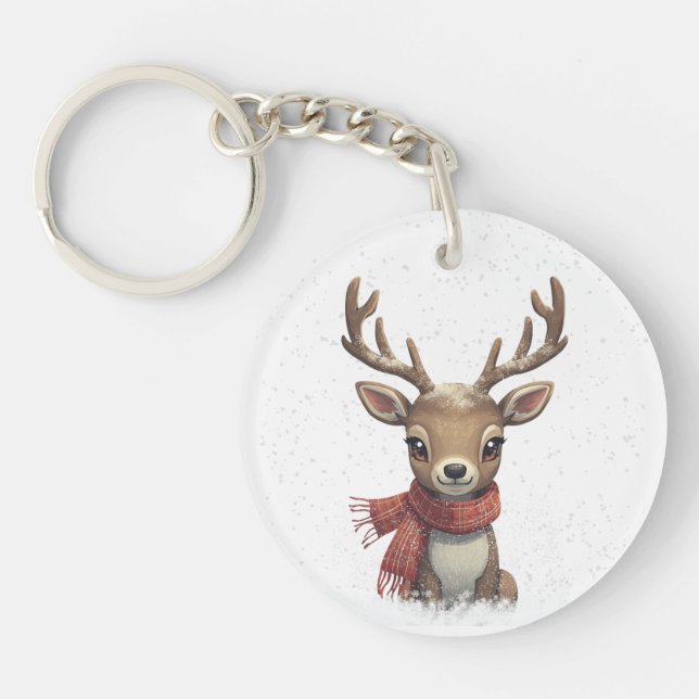 Cute Deer Keychain & Lanyard (Devant)