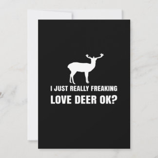 Cute Deer Lover Trendy Modern Aesthetic Holiday Card