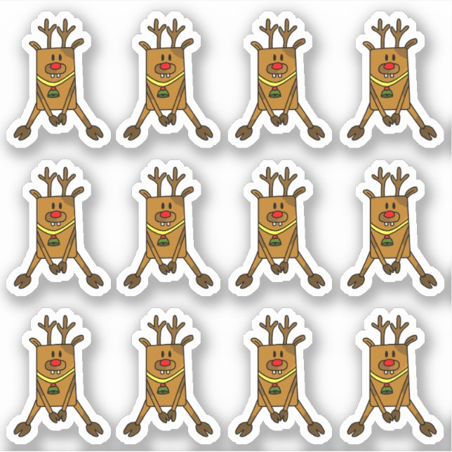 Cute Deer with Red Nose Kid Christmas  (Front)