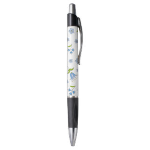 Cute Delicate blue flowers pattern Pen