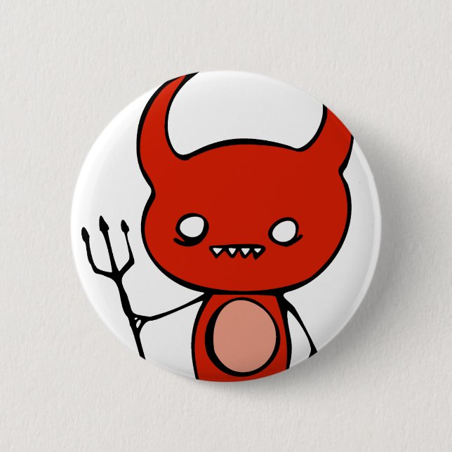 Cute Demon 2 Inch Round Button (Front)