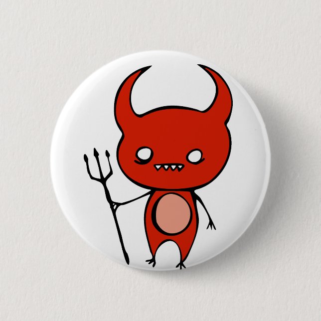 Cute Demon 2 Inch Round Button (Front)