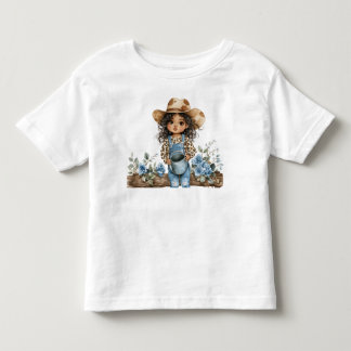 Cute Denim Cowgirl 3 Toddler T-shirt