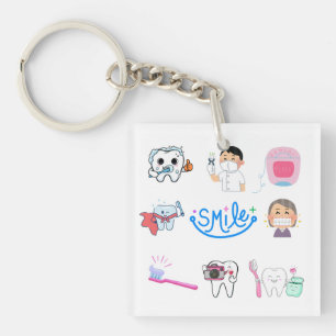 Cute Dental Care Keychain
