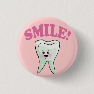 Cute Dental Hygienist 1 Inch Round Button