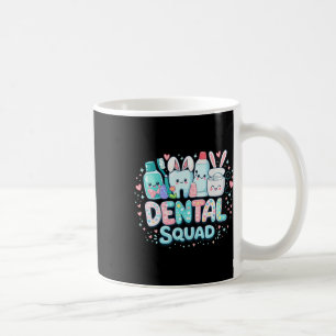Cute Dental Squad Easter Bunny Tooth Design Dental Coffee Mug