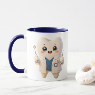 Cute Dentist Tooth Character Coffee Mug