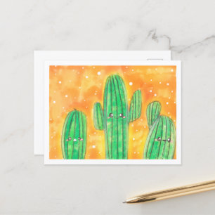 Cute Desert Cactus Postcard