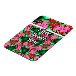 Cute Desert Rose Pattern Magnet