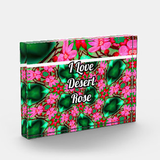 Cute Desert Rose Pattern Photo Block