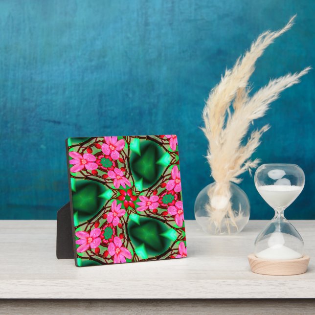 Cute Desert Rose Pattern Plaque (Insitu)