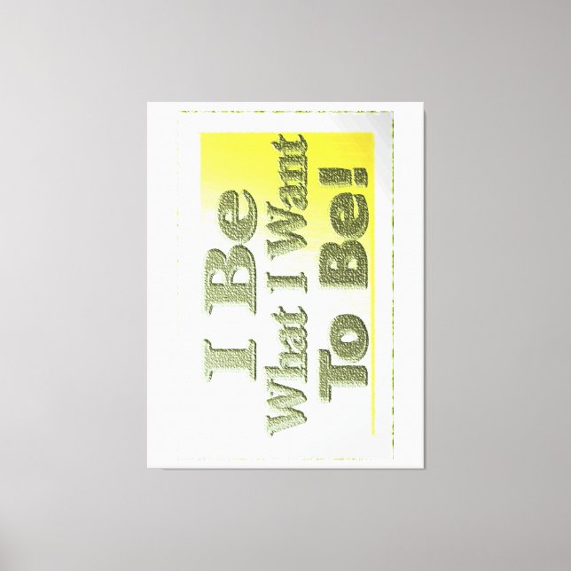 Cute Design About "I Be"  T-Shirt Throw Pillow Tri Canvas Print (Front)