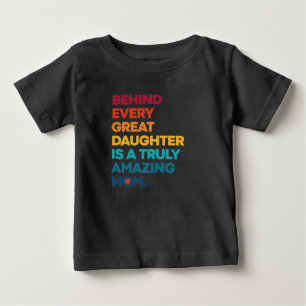 Cute Design Expression text for Mothers day Baby T-Shirt