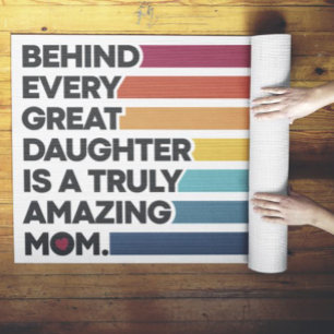 Cute Design Expression Text for Mothers Day  Yoga Mat