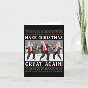 Cute Design Make Christmas Great Again Santa Trump Card