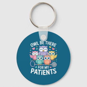 Cute Design Owl Nurse Nursing Medical Worker Keychain