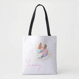 Cute dessert Illustrations Tote Bag