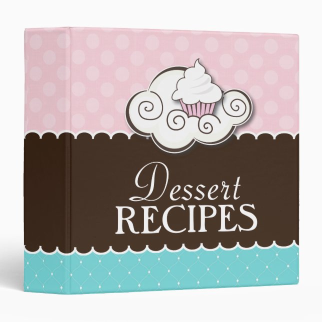 Cute Dessert Recipe Binder (Front/Spine)
