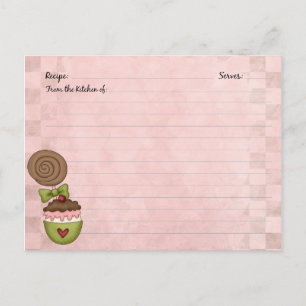 Cute Dessert Recipe Cards
