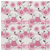 Cute dessin animé tissu enfant chaton