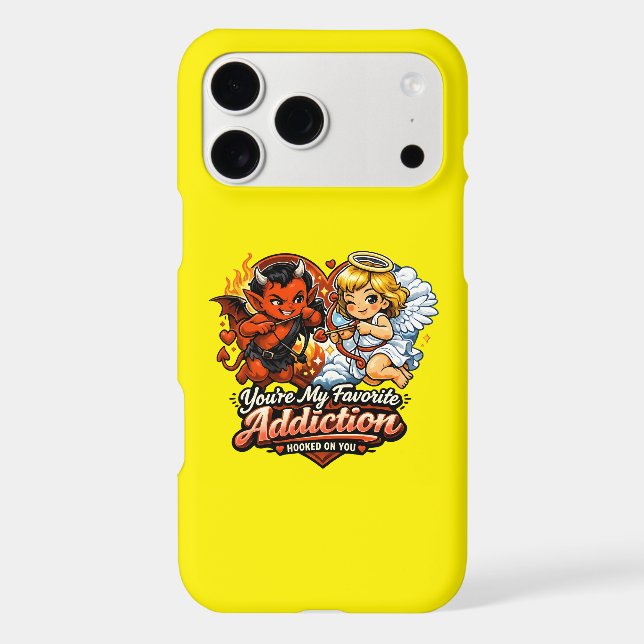 Cute Devil & Angel Valentine Day Love Design (Verso)