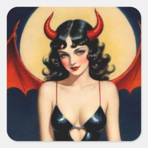 Cute Devil Girl Sticker