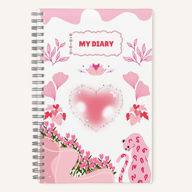 Cute Diary  Notebook (Front)