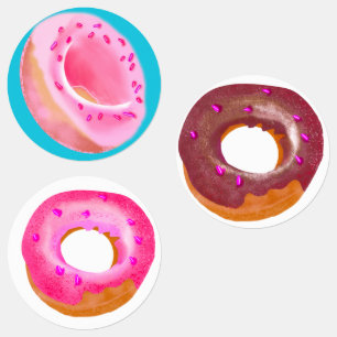 Cute Digitally Painted Fresh Baked Doughnut