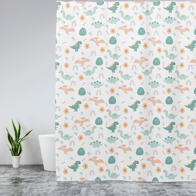 Cute Dino Adventure Pattern kids Bathroom Decor (Creator Uploaded)
