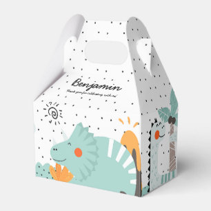 Cute Dino Dinosaurs Birthday Party  Favor Box