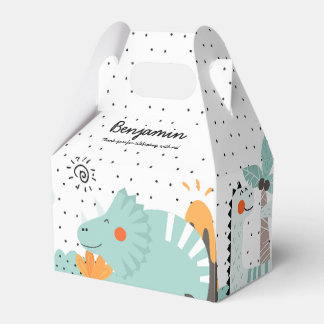 Cute Dino Dinosaurs Birthday Party  Favor Box