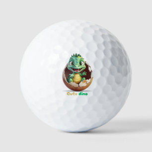cute dino golf balls